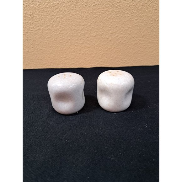 Russel Wright Salt and Pepper Shakers Gray Mid-Century Modern Steubenville - Picture 1 of 3